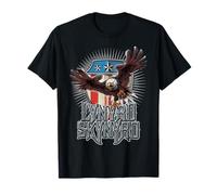 Lynyrd Skynyrd Pick em Up Eagle Free Bird Stars Stripes Rock Maglietta