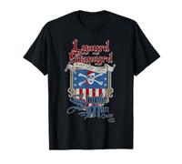 Lynyrd Skynyrd Simple Man Cruise Bandiera USA Pirate Rock Classic Maglietta