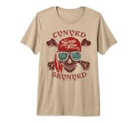 Lynyrd Skynyrd Skull Crossbones Simple Man Pirate Rock Retro Maglietta Premium