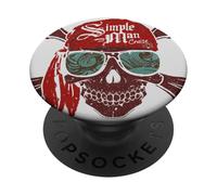 Lynyrd Skynyrd Skull Crossbones Simple Man Pirate Rock Retro PopSockets PopGrip Adesivo