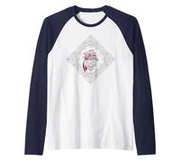 Lynyrd Skynyrd Skull Paisley Simple Man Pirate Rock Vintage Maglia con Maniche Raglan