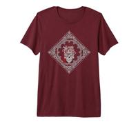 Lynyrd Skynyrd Skull Paisley Simple Man Pirate Rock Vintage Maglietta Premium