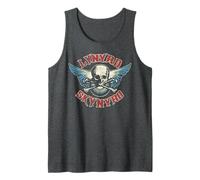 Lynyrd Skynyrd Skull Wings Anni '70 Vintage Rock Festival Biker Canotta