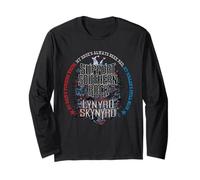 Lynyrd Skynyrd Southern Rock Style Anni '70 retrò Classico Regali Maglia a Manica