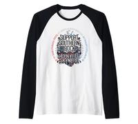 Lynyrd Skynyrd Southern Rock Style Anni '70 retrò Classico Regali Maglia con Maniche Raglan