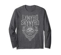 Lynyrd Skynyrd Spade - Carte da Gioco con Logo Vintage Anni '70 Maglia a Manica