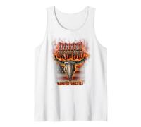 Lynyrd Skynyrd Steer Skull Made America Classic Rock Band Canotta