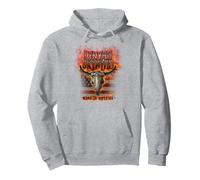 Lynyrd Skynyrd Steer Skull Made America Classic Rock Band Felpa con Cappuccio