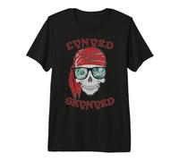Lynyrd Skynyrd - Stencil a Forma di Teschio da Uomo Semplice Pirata, Stile retrò Maglietta Premium