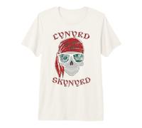 Lynyrd Skynyrd - Stencil a Forma di Teschio, Stile Rock, retrò, Pirata Maglietta Premium
