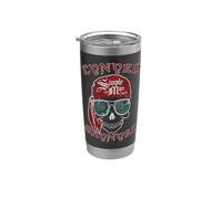Lynyrd Skynyrd - Stencil a forma di teschio, stile vintage, motivo: pirata Bicchiere termico in acciaio inox doppia parete