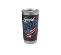 Lynyrd Skynyrd Support Southern Rock Wing, bandiera a stelle e strisce Bicchiere termico in acciaio inox doppia parete