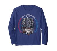 Lynyrd Skynyrd Supporto Classico Southern Rock Biker Anni '70 Regali Maglia a Manica