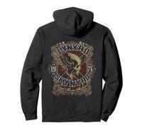 Lynyrd Skynyrd Sweet Home Alabama Biker 1974 Skull Vintage Felpa con Cappuccio