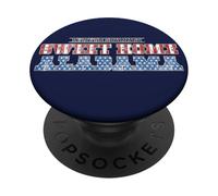Lynyrd Skynyrd Sweet Home Alabama Stars Stripes Rock Bandiera degli Stati Uniti PopSockets PopGrip Adesivo