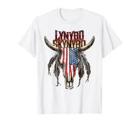 Lynyrd Skynyrd USA Skull Biker Steer Southern Rock Gifts Maglietta