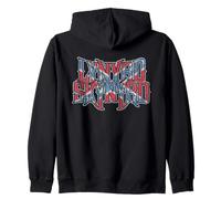 Lynyrd Skynyrd Vintage Logo Rock Biker Bandiera USA Southern Felpa con Cappuccio