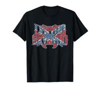 Lynyrd Skynyrd Vintage Logo Rock Biker Bandiera USA Southern Maglietta