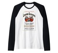 Lynyrd Skynyrd Whisky Florida meridionale Rock & Roll Vintage Maglia con Maniche Raglan