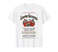 Lynyrd Skynyrd Whisky Southern Florida Vintage Rock & Roll Maglietta