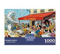 Lyon Bouchon Restaurant Puzzle in Legno Impermeabile DIY Puzzles Da 1000 Pezzi Regali Per Adulti Sfidanti E Rompicapo Giochi Di Impegnativi
