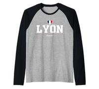 Lyon France Maglia con Maniche Raglan
