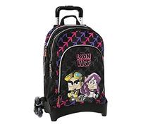 LYON Gamer+anna, Org. Staccabile New Zaino Organizzato Con Trolley Unisex Adulto, Nero, Taglia unica