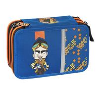 ASTUCCIO con 3 zip LYON WGF tre cerniere PANINI accessoriato TRIPLO materiale sc