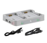 LYONGTECH Caricabatterie bidirezionale da 65 W con carica di archiviazione per drone DJI Flip Drone, doppio hub di ricarica, ricarica 2 batterie accessori