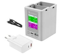 LYONGTECH Caricabatterie LCD con USB-C 65W Caricatore, per Drone DJI Mini 3,Mini 3 Pro,Stazione di Ricarica Carica Batteria Accessori