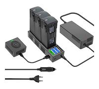 LYONGTECH Caricabatterie LCD da Muro e da Auto per DJI Mavic 3,Mavic 3 Classic/Pro/Cine Drone, 4 in 1 Caricatore,Ricarica 3 Batterie, Stazione di Ricarica Carica Batteria Accessori