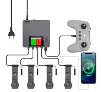 LYONGTECH Caricatore parallelo LCD per DJI Avata 2, stazione di ricarica 6 in 1, caricatore Hub, accessori di ricarica