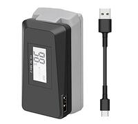 LYONGTECH LCD Caricabatteria USB con QC3.0 per DJI Mini 4K/2, Mini 2 SE Drone, Caricatore Carica Batteria Accessori