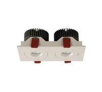 LYOUAE Faretti LED Incassati Soffitto 2 Luci Regolabili Plafoniera Interno