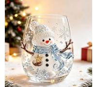 Lyoveu Christmas 3d Wine Glass Collection Gift Box Set,calice Da Vino 3d Natale (C)