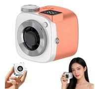 Lyoveu Mini Camera Shaped Portable Fan With Lanyard,Cute Camera Shaped Mini Fan, Portable Handheld USB Rechargeable Fans,Cute Compact HandheldFan, For Summer Travel Picnic Commuting Beach(A)