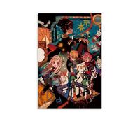LYOZYMX Poster su tela a tema anime Hanako-kun, con scritta "Toilet-Bound", decorazione artistica da parete, per camera da letto, 60 x 90 cm, senza cornice