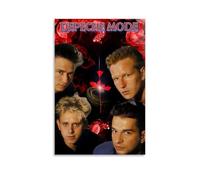 LYOZYMX Poster su tela con copertine di album dei Depeche Mode famose band e cantanti famosi, decorazione artistica da parete per camera da letto, 20 x 30 cm, senza cornice