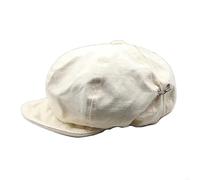 LYP-DEINEOMGS Cappello da strillone da donna semplice e retrò. Comodo e traspirante. Regolabile e aderente(White,1pc)