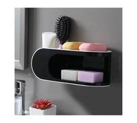 LYP-DEINEOMGS Mensola portaoggetti da Doccia con Ventosa da Parete, Organizer for Bagno, Senza Trapano, portaoggetti for Un Ordine ordinato(Standard Black)