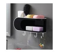 LYP-DEINEOMGS Mensola portaoggetti da Doccia con Ventosa da Parete, Organizer for Bagno, Senza Trapano, portaoggetti for Un Ordine ordinato(Upgraded Black)