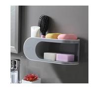LYP-DEINEOMGS Mensola portaoggetti da Doccia con Ventosa da Parete, Organizer for Bagno, Senza Trapano, portaoggetti for Un Ordine ordinato(Standard Gray)