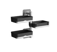 LYP-DEINEOMGS Mensola portaoggetti da Doccia con Ventosa da Parete, Organizer for Bagno, Senza Trapano, portaoggetti for Un Ordine ordinato(B)