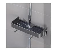 LYP-DEINEOMGS Mensola portaoggetti da Doccia con Ventosa da Parete, Organizer for Bagno, Senza Trapano, portaoggetti for Un Ordine ordinato(Gray)