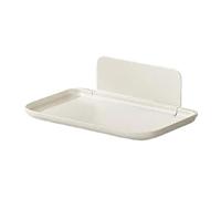 LYP-DEINEOMGS Mensola portaoggetti da Doccia con Ventosa da Parete, Organizer for Bagno, Senza Trapano, portaoggetti for Un Ordine ordinato(White-A)