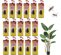 LYPER 16 trappole adesive per mosche, strisce adesive gialle, per interni, per combattere le mosche della frutta (16, giallo)