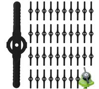 LYPPUL 100 coltelli di ricambio per tagliaerba, 14 cm, in plastica, per tagliaerba e tagliaerba