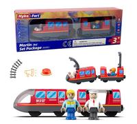 LYPPUL Locomotiva ad Azione a Batteria, Treno Elettrico per Bambini, Connessione Magnetica Treno Locomotiva Auto Giocattolo educativo Regali Bambini per Thomas Brio Chuggington
