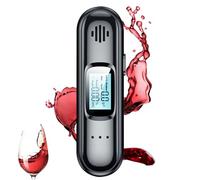 LYPPUL Mini Etilometro Portatile, Professionale Alcol Test Display LCD Digitale, Precisione di Grado, Alcolometro Polizia, Ricarica USB, per Uso PersonaleDomestico e Professionale