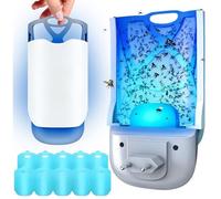 LYPPUL Trappola per mosche per interni, trappola per mosche della frutta altamente efficace per interni, trappola per insetti volanti con 1 dispositivo, 10 pezzi di colla, trappola per mosche a presa
